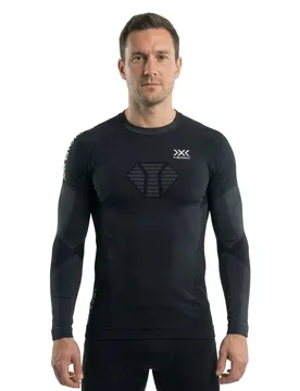 Maglietta A Maniche Lunghe Inven.0 Run Speed Black / Charcoal S - X-BIONIC - FashionsVida