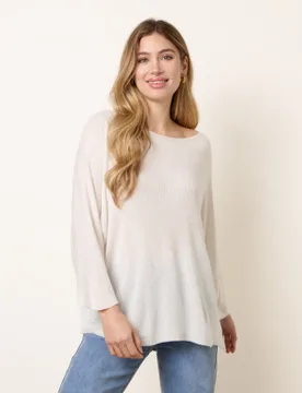 Thin Knit Soft Jumper - ONE / IVORY - female - Blue Vanilla - FashionsVida