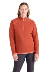Women's Montana Sweater Breathable Microfleece Layer in Burnt Orange Size: 4 - Burnt Orange - Size: 4