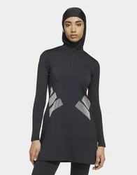 Womens TOP DA NUOTO A MANICHE LUNGHE CON LOGO - Nero, nero nero Donna taglia 42