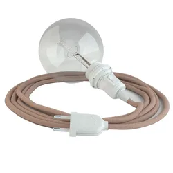 Cables Lampe Suspendue Pour Abat-jour Rd71 Zigzag 3 M Ancient Pink / White One Size
