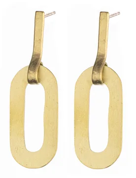 Just Trade Chain Single Flat Studs - Just Trade - FashionsVida