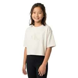 T-shirt à Manches Courtes Ig0ig03062 Whitecap Gray 8 Années Fille
