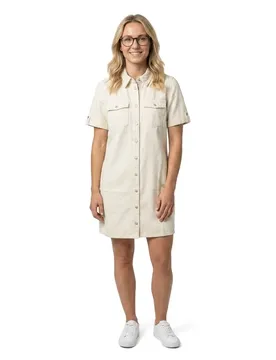 Robe Courte à Manches Courtes Jennie Ecru S