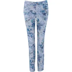 Hose Jana-WR Flowers, weiss/blau 42