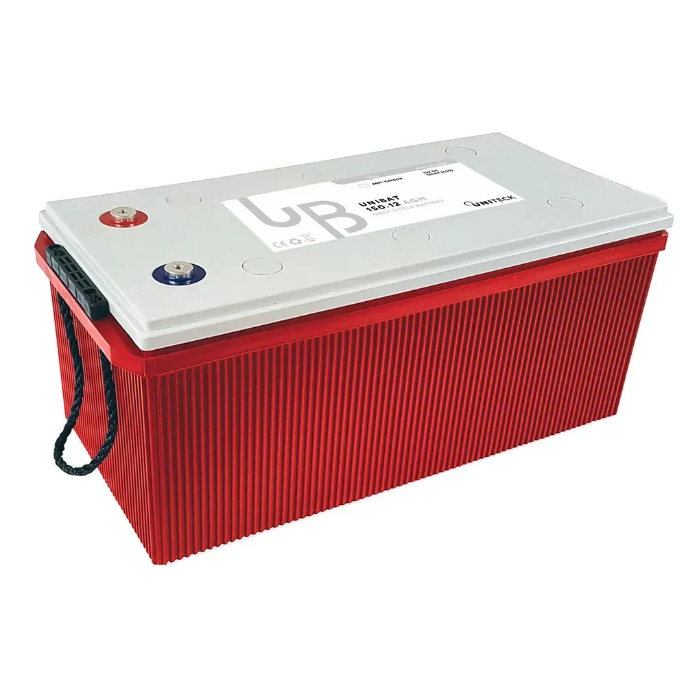 Agm Battery 220ah Red / Grey One Size unisex - Uniteck - FashionsVida