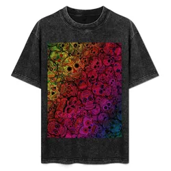 Rainbow Sugar Skulls T-Shirt Cool Feeling Summer Tee Shirt