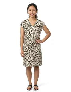 Vestito Senza Maniche 109900 Sand Stone Beige Abstract Dot 42