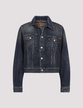 Off-shoulder Denim Jacket