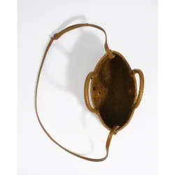 Bandolera de mujer pequeño piel trenzada