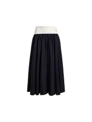 Maxi-jupe bleu marine L
