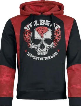 Kapuzenpullover - EMP Signature Collection - M bis XXL - für Männer - Größe L - schwarz/dunkelrot - EMP exklusives Merchandise! - Männer - male - Volbeat - FashionsVida