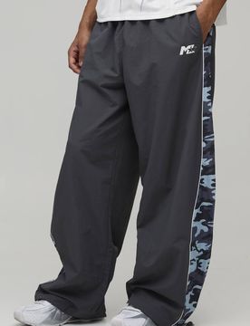 Herren Extreme Fallschirm Tarn-Einsatz Trainingshose Grey Größe Medium