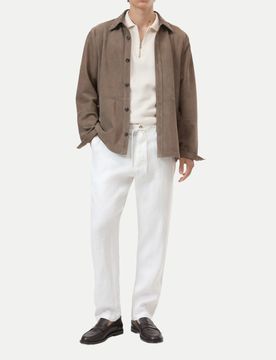 Tapered-Fit Leinenhose Vigo Braun 33