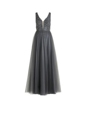 Abendkleid grau 38 damen
