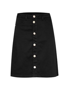 Cream Falda 'Alma' negro