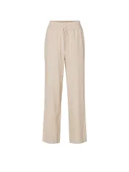 Pantalones de lino corte jogger SLFVIVA-GULIA beige 38