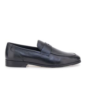 Mocassini neri vera pelle MF458 43