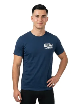 Maglietta A Maniche Corte Tokyo Relaxed Fit Insignia Blue 3XL - Superdry - FashionsVida