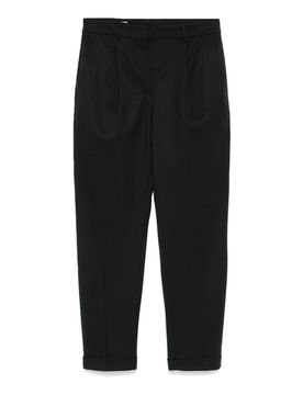 Pantaloni Affusolati In Misto Lana