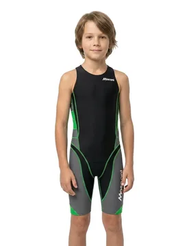 Master Sleeveless Trisuit Black / Charcoal 14 Years Boys - Mosconi - FashionsVida