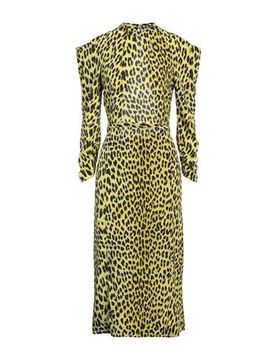 Midi-Kleid Damen Gelb M,S,XS,XXS Damen