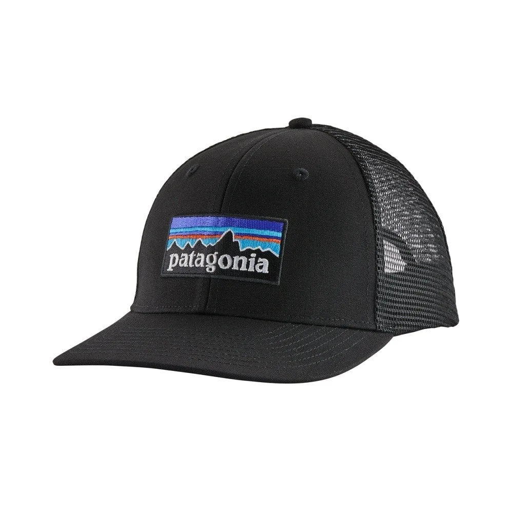 P-6 Logo Trucker Hat Schwarz - Patagonia - FashionsVida