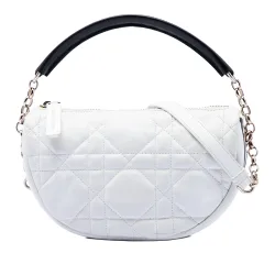 Small Lambskin Cannage Vibe Hobo