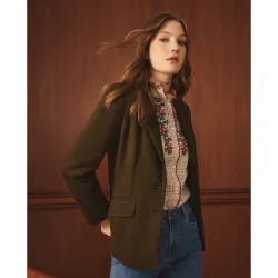 Blazer punto de mujer entallada
