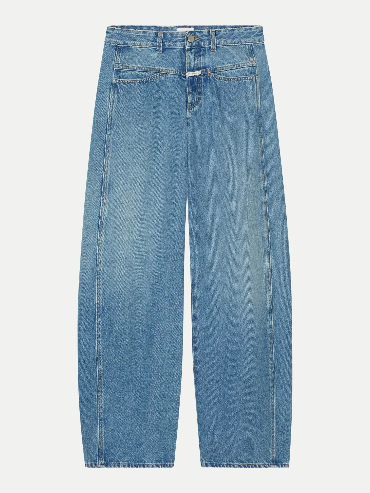 Barrel Jeans Tori-X MBL-Mid blue 31/32 - Closed - FashionsVida