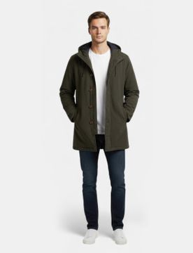 Para hombre. MCMGAJKTASKA0042W25-076 Abrigo Taska (M), Casual, Poliéster Reciclado, Sostenible