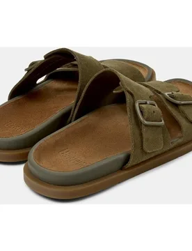 Sandalias planas de mujer de piel Lluc Sandal - Camper - FashionsVida