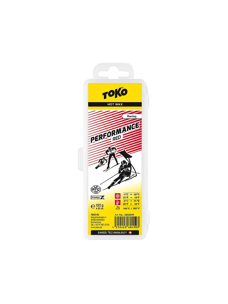 Skiwachs Performance Hot Wax red keine Farbe B - TOKO - FashionsVida