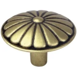 Pomo Zamak Flor Ø 35 mm