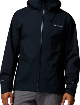 Veste de randonnée imperméable et coupe-vent en OMNI-TECH™ - Trailborne 2.5L Shell Black - Taille L - Noir - Columbia - FashionsVida