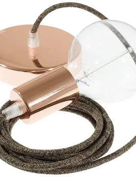 Cables Suspension Luminaire Rn04 50 Cm Brown / Copper One Size - Creative - FashionsVida