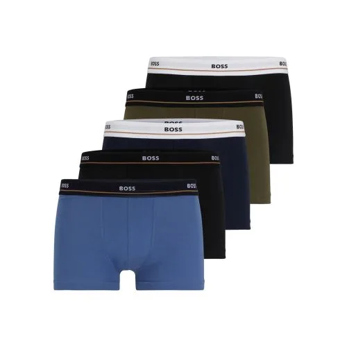Mens Assorted 5-Pack Essential Boxer - Male - Multi - Medium - BOSS - FashionsVida