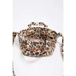 Bolso de mano mini con estampado de leopardo