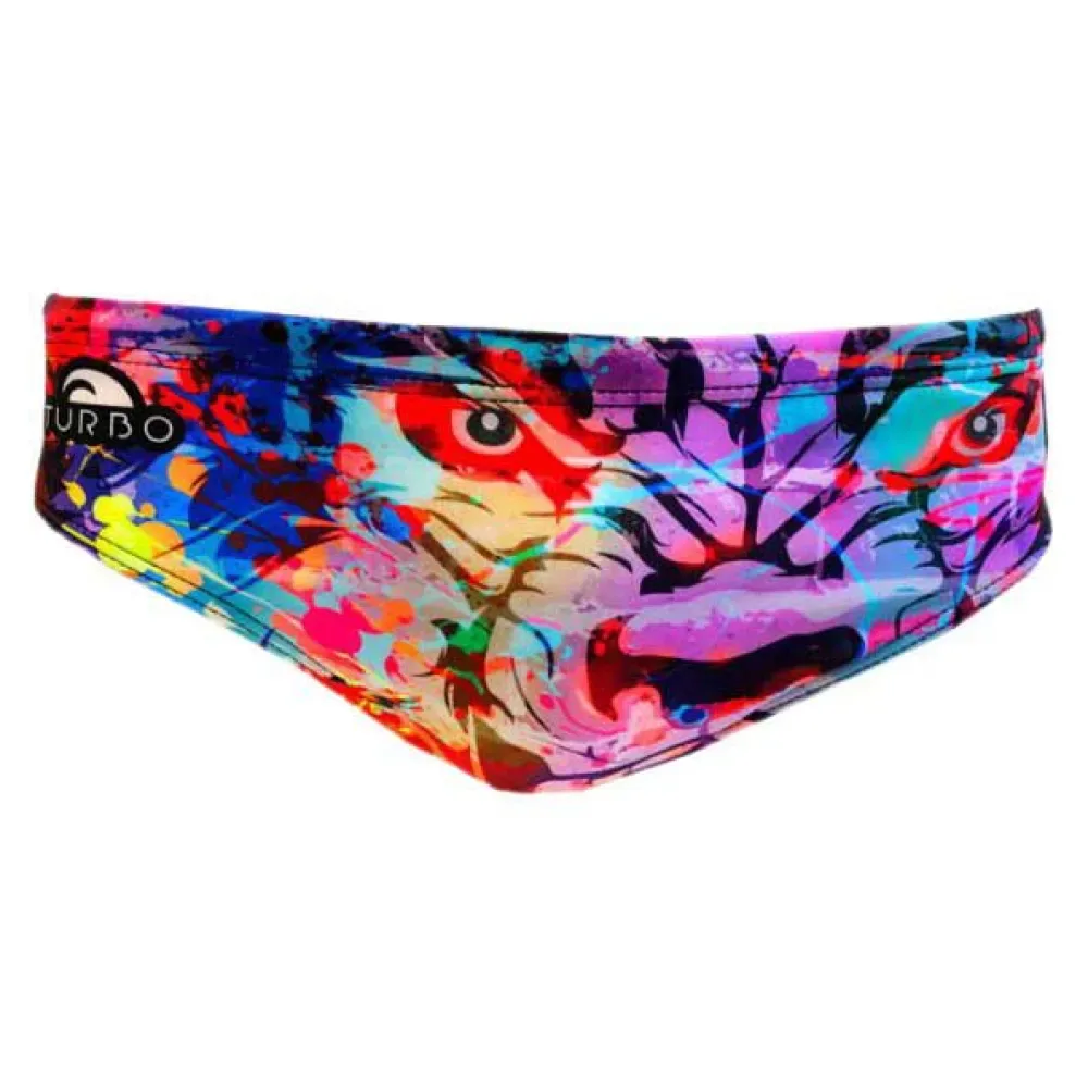 Wolf Wall Swimming Brief Violet 5XL Men - TURBO - FashionsVida