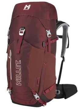 Sac à dos de trekking polyvalent - Ubic 40 W E-Dark Red en Matières Recyclées - Rouge - Millet - FashionsVida