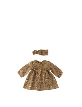 Abito con fascia NOCCIOLA 4-6