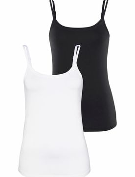 VIVANCE Top negro / blanco