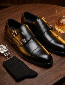 Size 38-48 Classic Men Business Formal Leather Shoes Men Casual Comfortable Anti-slip Fashionable Buckle Leather Shoes Men - Aliexpress - FashionsVida