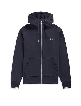 Sudadera con cremallera azul oscuro XXL