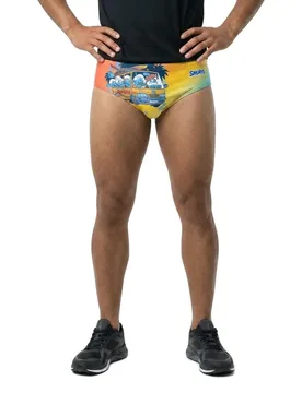 Smurf Smurfing Swimming Brief Multicolour M Men - OTSO - FashionsVida