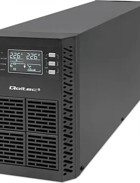 Ups 52281 Double-conversion 2 Kva 2000w 3 Ac Black One Size unisex - Qoltec - FashionsVida