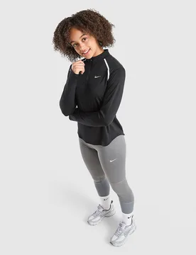 Maglia 1/2 Zip Manica Lunga Ragazza Junior - Nero, nero nero Bambino taglia 7-8Y - Nike - FashionsVida
