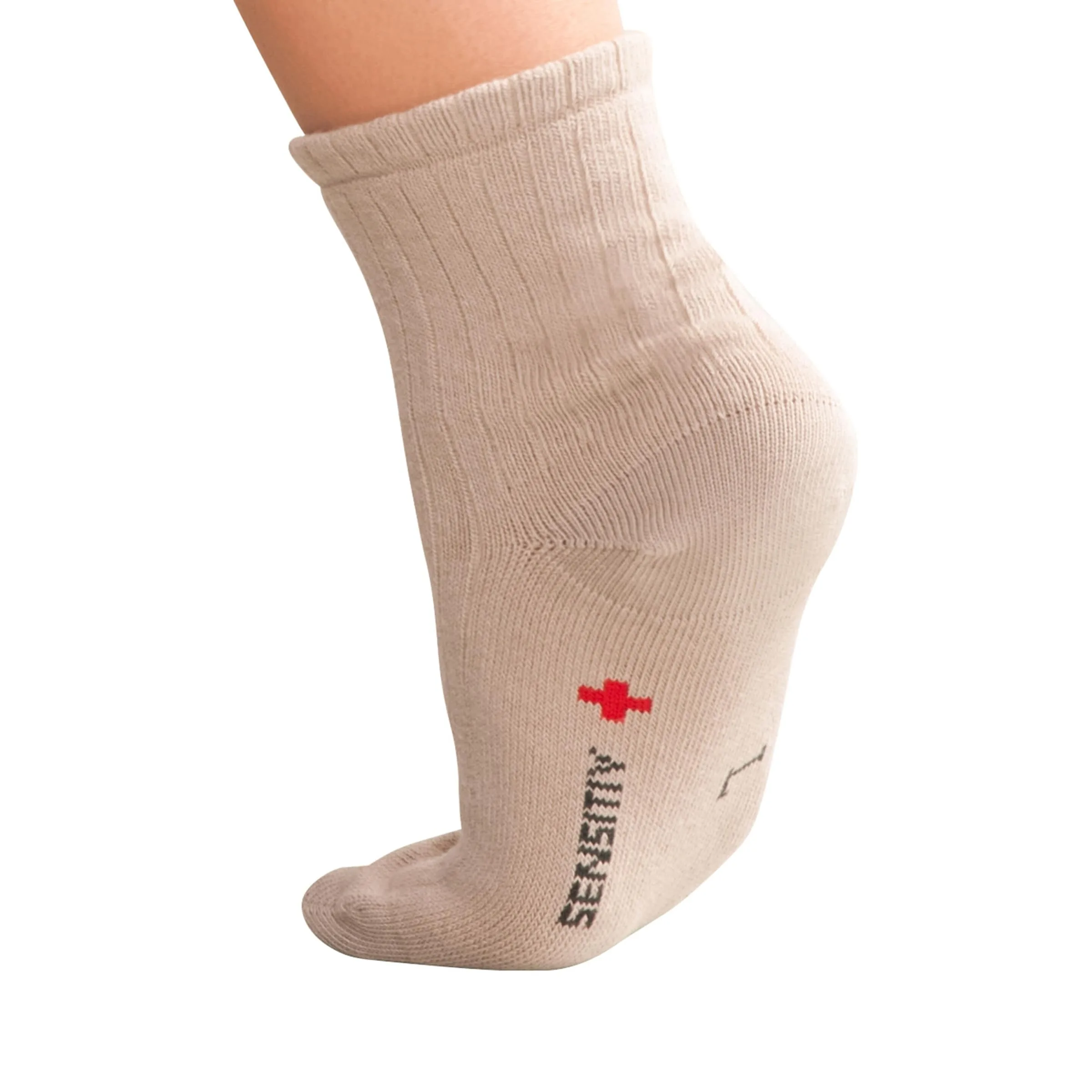 Super-Komfortsocken beige L - walzvital - FashionsVida