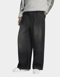 Mens Jeans Mid-rise Wide Leg - Nero, nero nero Uomo taglia 30"