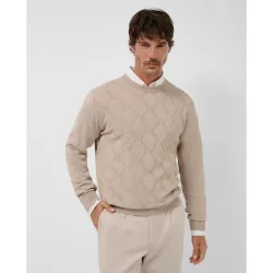 Jersey de hombre de rombos en relieve